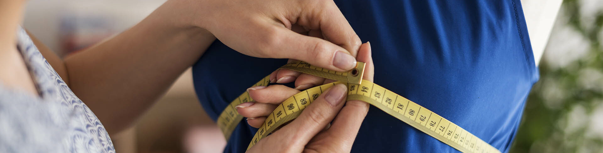 measuring a chest for fashion purposes