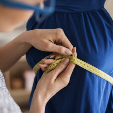 measuring a chest for fashion purposes