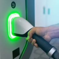 Electric Car Plugged In